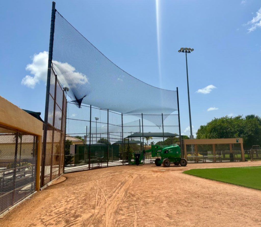 Backstop Netting Installation City of Weston