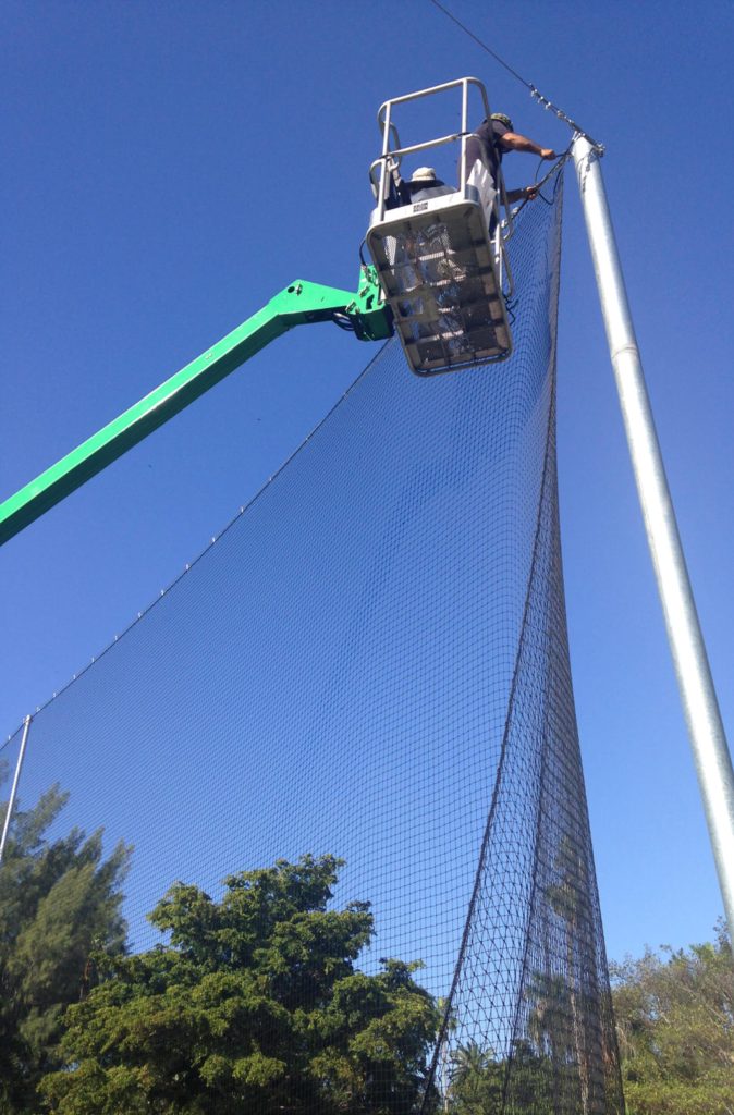 Backstop Netting Installation